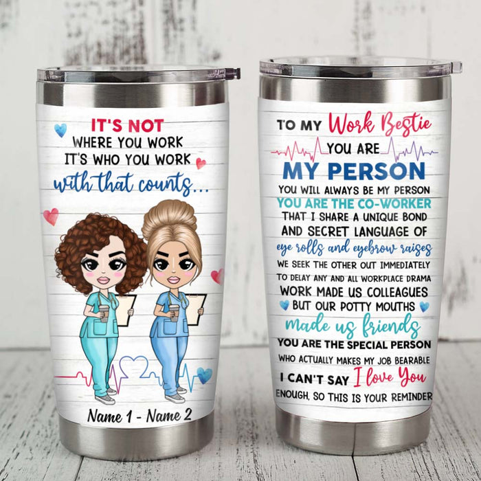 Personalized Nurse Friends Steel Tumbler JL244 30O58 1