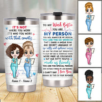 Personalized Nurse Friends Steel Tumbler JL244 30O58 thumb 1