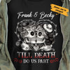 Personalized Skull Husband & Wife T Shirt JN166 95O34 1