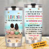 Personalized Mermaid Friends Steel Tumbler JL241 26O36 thumb 1