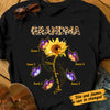 Personalized Mom Grandma Sunflower T Shirt JL241 95O53 1