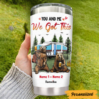 Personalized Camping Couple Steel Tumbler JL305 30O47 thumb 1