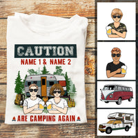 Personalized Couple Camping Funny T Shirt JL271 87O57 thumb 1