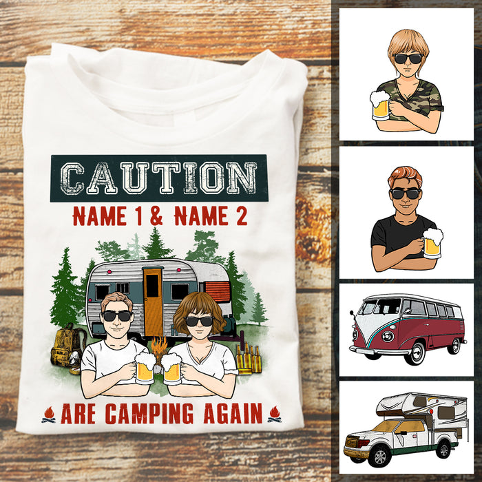Personalized Couple Camping Funny T Shirt JL271 87O57 1