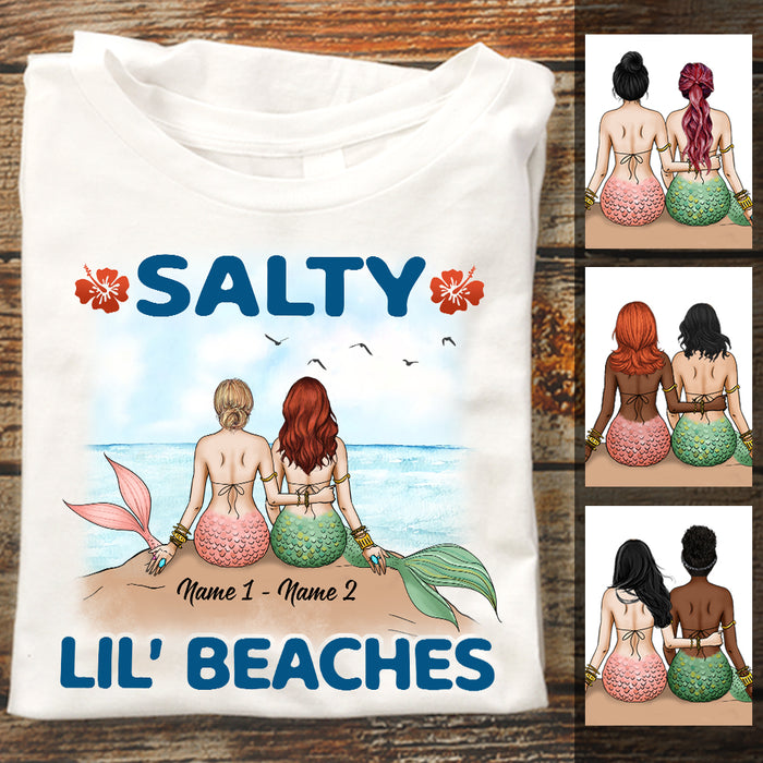 Personalized Mermaid Friends Salty Beach T Shirt JL276 95O47 1