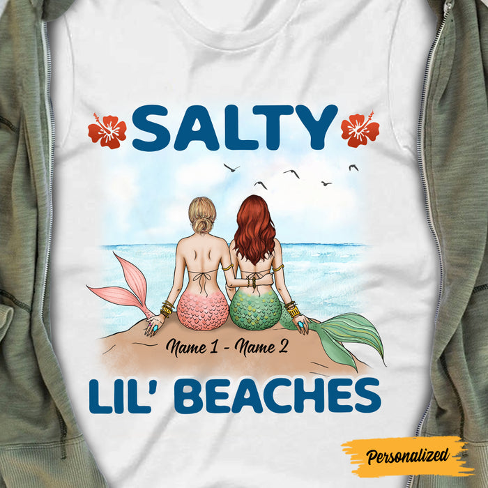 Personalized Mermaid Friends Salty Beach T Shirt JL276 95O47 1