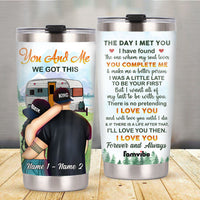 Personalized Couple Camping Steel Tumbler JL2711 24O58 thumb 1