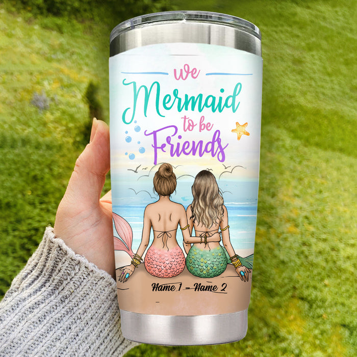 Personalized Mermaid Friends Steel Tumbler JL274 26O34 1