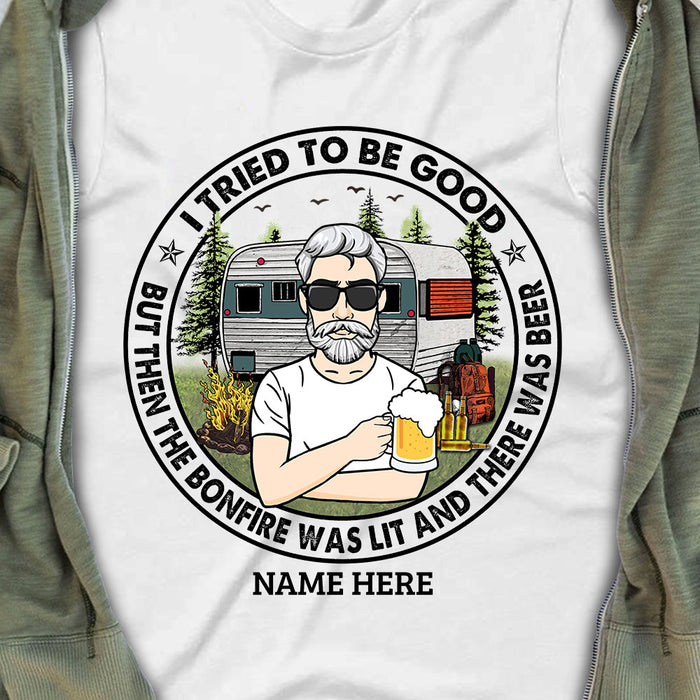 Personalized Camping Try To Be Good T Shirt JL272 95O53 1