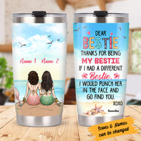 Personalized Mermaid Friends Bestie Steel Tumbler JL271 26O36 thumb 1
