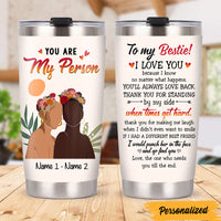 Personalized Friends Flower Abstract Steel Tumbler JL277 30O47 thumb 1
