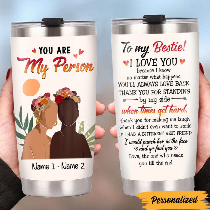 Personalized Friends Flower Abstract Steel Tumbler JL277 30O47 1