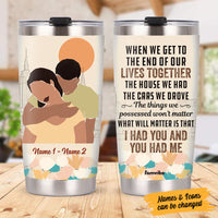 Personalized Couple You Had Me Steel Tumbler JL276 26O58 thumb 1