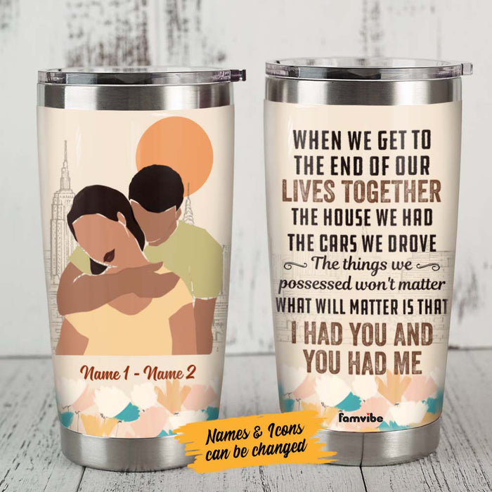 Personalized Couple You Had Me Steel Tumbler JL276 26O58 1