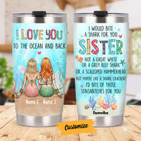 Personalized Friends Mermaid Sister Steel Tumbler JL275 30O58 thumb 1