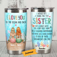 Personalized Friends Mermaid Sister Steel Tumbler JL275 30O58 thumb 1