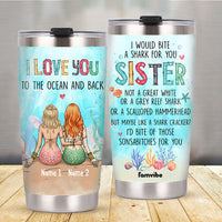 Personalized Friends Mermaid Sister Steel Tumbler JL275 30O58 thumb 1