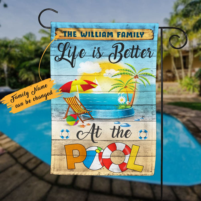 Personalized Pool Garden Flag JN231 87O60 1