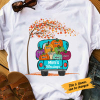 Personalized Grandma Little Pumpkin Fall Halloween T Shirt JL272 81O58 thumb 1