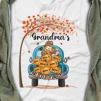 Personalized Fall Halloween Grandma Blessings T Shirt JL279 24O34 thumb 1