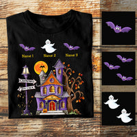 Personalized Fall Halloween Grandma Boo Crew T Shirt JL278 24O53 thumb 1