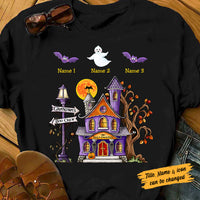 Personalized Fall Halloween Grandma Boo Crew T Shirt JL278 24O53 thumb 1