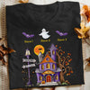 Personalized Fall Halloween Grandma Boo Crew T Shirt JL278 24O53 1