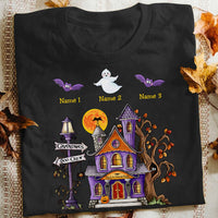 Personalized Fall Halloween Grandma Boo Crew T Shirt JL278 24O53 thumb 1
