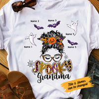 Personalized Spooky Grandma Halloween T Shirt JL275 95O58 thumb 1