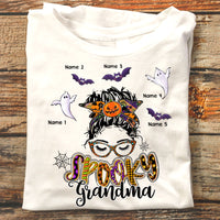 Personalized Spooky Grandma Halloween T Shirt JL275 95O58 thumb 1