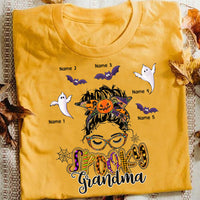 Personalized Spooky Grandma Halloween T Shirt JL275 95O58 thumb 1