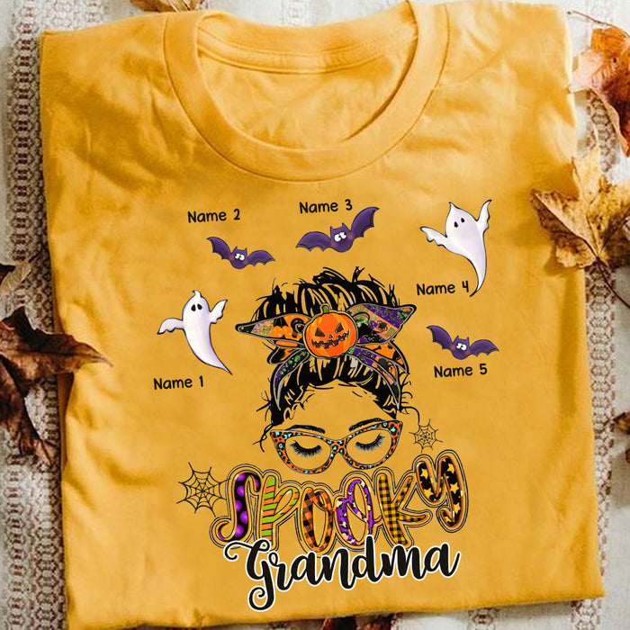 Personalized Spooky Grandma Halloween T Shirt JL275 95O58 1