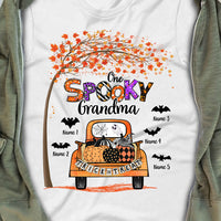 Personalized Mom Grandma Spooky Halloween T Shirt JL273 30O53 thumb 1