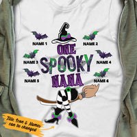 Personalized Spooky Grandma Fall Halloween T Shirt JL276 24O36 thumb 1