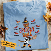Personalized Spooky Grandma Fall Halloween T Shirt JL276 24O36 thumb 1