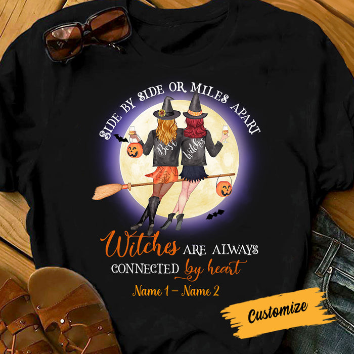 Personalized Witches Friends Fall Halloween T Shirt JL276 30O58 1