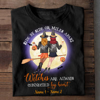 Personalized Witches Friends Fall Halloween T Shirt JL276 30O58 thumb 1