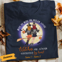 Personalized Witches Friends Fall Halloween T Shirt JL276 30O58 thumb 1