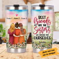 Personalized Friends Sisters We Choose Steel Tumbler JL273 95O53 thumb 1