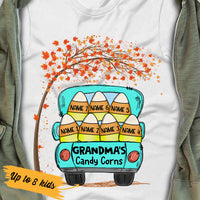 Personalized Grandma Fall Candy Corn T Shirt JL272 30O36 thumb 1