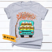 Personalized Grandma Fall Candy Corn T Shirt JL272 30O36 thumb 1