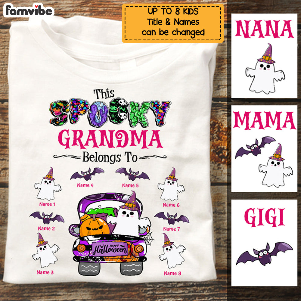 Personalized This Spooky Grandma Halloween T Shirt JL2712 24O47