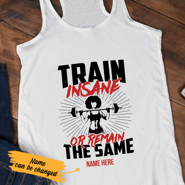Personalized BWA Gym Train Insane Racerback Tank SB12 73O36 1