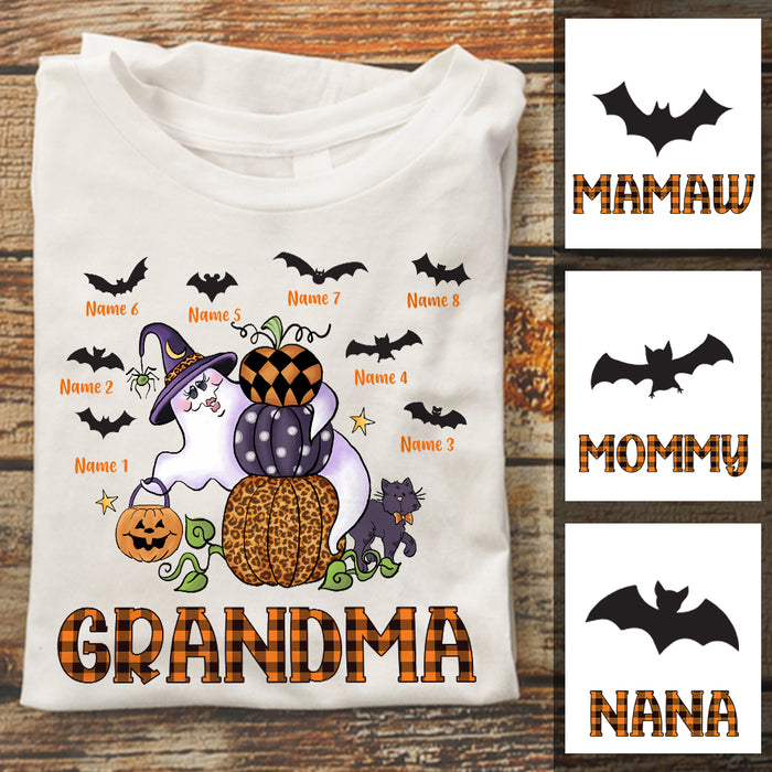 Personalized Mom Grandma Halloween T Shirt JL274 30O34 1