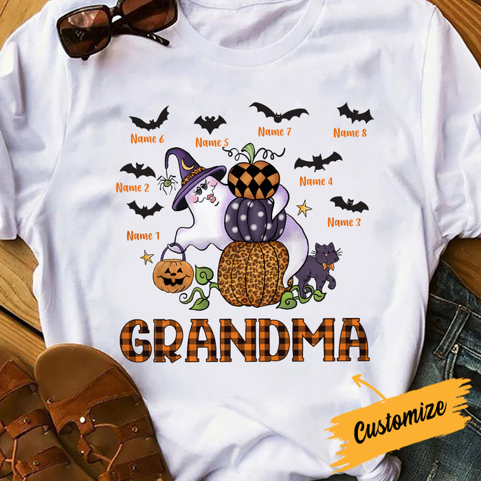 Personalized Mom Grandma Halloween T Shirt JL274 30O34 1