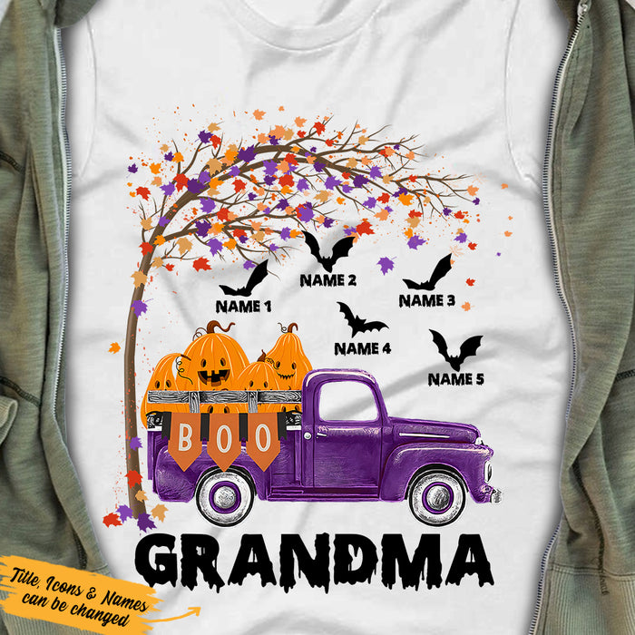 Personalized Mom Grandma Halloween T Shirt JL271 95O36 1