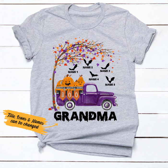 Personalized Mom Grandma Halloween T Shirt JL271 95O36 1