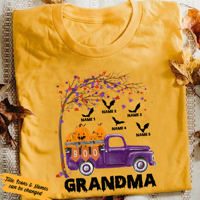 Personalized Mom Grandma Halloween T Shirt JL271 95O36 1
