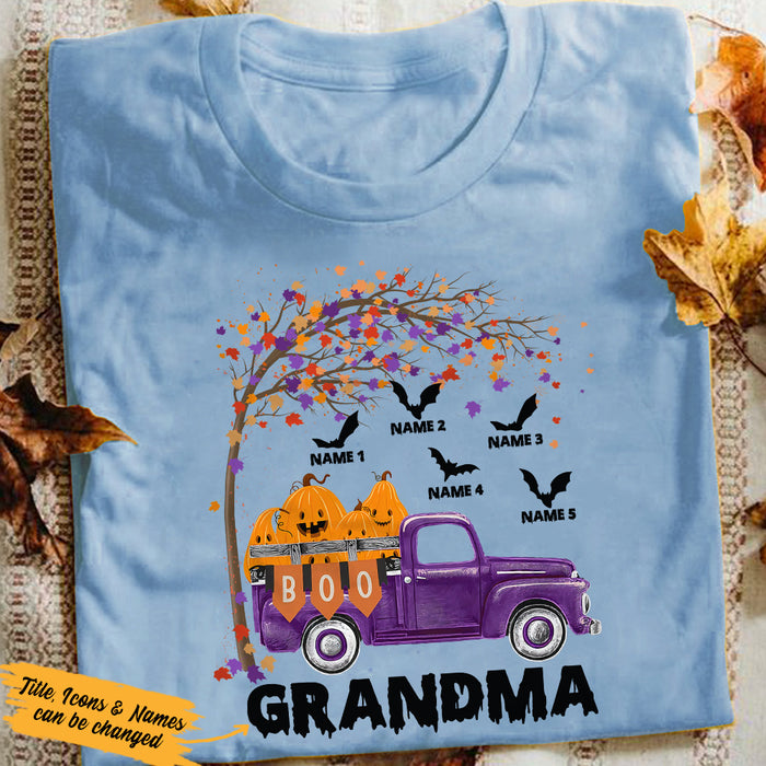 Personalized Mom Grandma Halloween T Shirt JL271 95O36 1