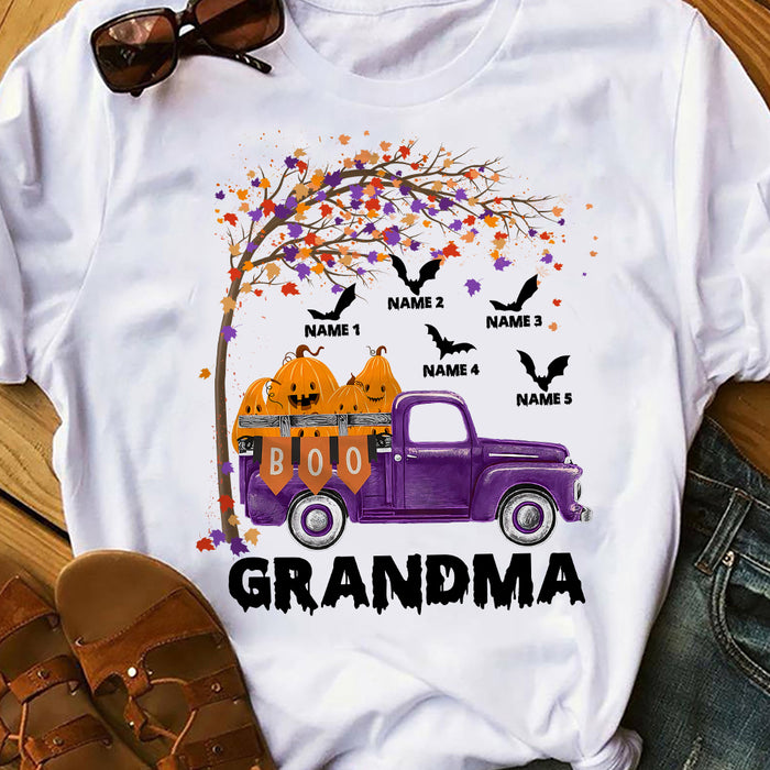 Personalized Mom Grandma Halloween T Shirt JL271 95O36 1